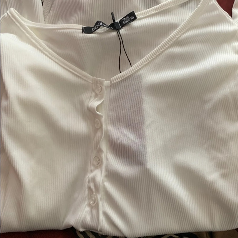 White long sleeve bodysuit